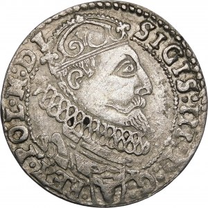 Zygmunt III Waza, Sixpence 1627, Krakau - Półkozic