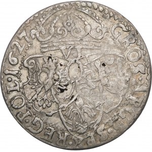 Zygmunt III Waza, Sixpence 1627, Krakau - Półkozic