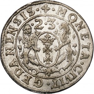 Zygmunt III Waza, Ort 1623, Gdańsk – skrócona data, PR – piękny
