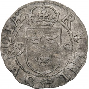 Švédsko, Karol IX (1599-1611), 1/2 öre 1599, Štokholm