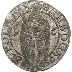 Sigismund III Vasa, 1 öre 1596, Stockholm - selten