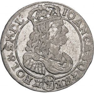Jan II Kazimierz, Szóstak 1667 TLB, Bydgoszcz – paski