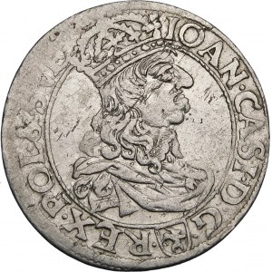 Jan II Kazimír, šestipence 1661 TLB, Krakov - vzácné