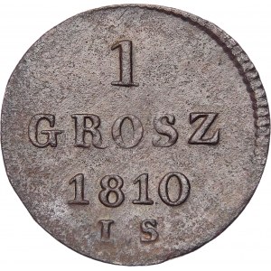 Księstwo Warszawskie, 1 grosz 1810 IS, Warszawa