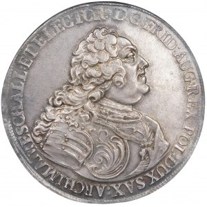 Augustus III Sas, Vicar thaler 1740, Dresden - exquisite