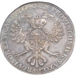 Augustus III Sas, Vikářský tolar 1740, Drážďany - nádherný