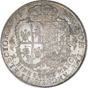 August III Sas, Thaler 1763 EDC, Lipsko - nádherný
