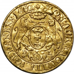 John II Casimir, Ducat 1662 DL, Gdansk.