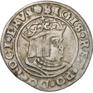 Sigismund I. der Alte, Grosz 1529, Toruń - ohne I - sehr selten