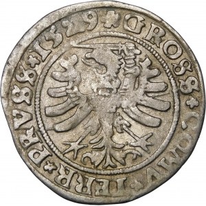 Sigismund I the Old, 1529 penny, Torun - without I - very rare