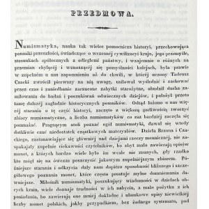 Stężyński-Bandtkie K. Wł., Numismatyka Krajowa - reprint