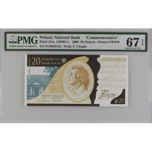 20 złotych 2009 - Fryderyk Chopin