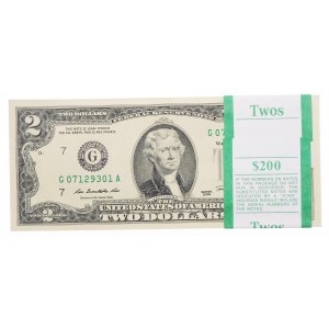 Bank Parcel $2 2009 Series G CHICAGO - 100 kusů