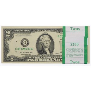 Bankpaket $2 2009 Serie G CHICAGO - 100 Stück