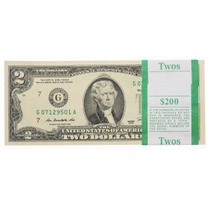 Bank Parcel $2 2009 Series G CHICAGO - 100 kusů