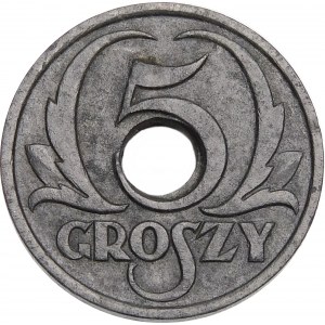 5 haléřů 1939