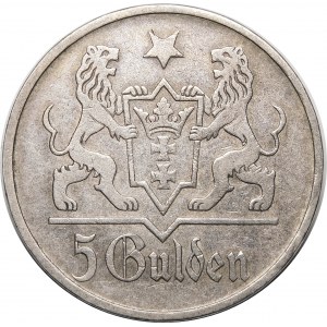 5 guldenů 1923 Kostel