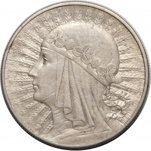 10 Gold Kopf einer Frau 1932 BZM