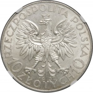 10 Gold Frauenkopf 1932 ZZM