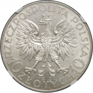 10 złotych Głowa Kobiety 1932 ZZM