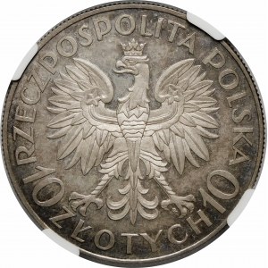 PRÓBA 10 złotych Sobieski 1933 - LUSTRZANY