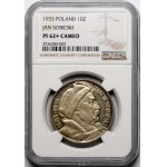 SAMPLE 10 gold Sobieski 1933 - LUSTLED