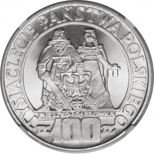 100 złotych Mieszko i Dąbrówka 1966