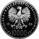 10 000 PLN Johannes Paul II. 1986
