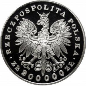 200000 Gold 1990 Pilsudski Großes Triptychon