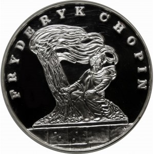 200000 Gold 1990 Chopin Großes Triptychon - Silber