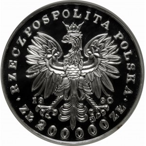 200000 złotych 1990 Chopin Duży Tryptyk - srebro