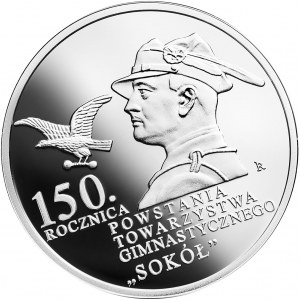 10 złotych 2017 150. rocznica powstania Towarzystwa Gimnastycznego „Sokół”