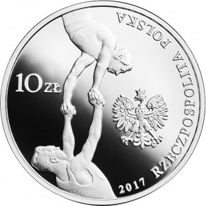 10 złotych 2017 150. rocznica powstania Towarzystwa Gimnastycznego „Sokół”