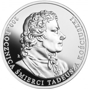 PLN 10, 2017 - 200th anniversary of the death of Tadeusz Kosciuszko.