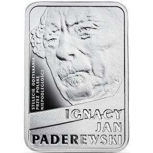 10 złotych 2018 - Stulecie odzyskania przez Polskę niepodległości – Ignacy Jan Paderewski
