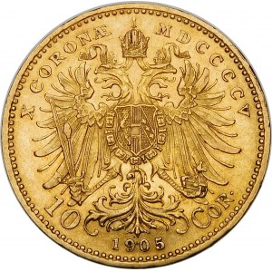 Austria, Franciszek Józef I, 10 koron 1905, Wiedeń