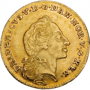 Dänemark, Frederick V, 12 Mark 1761 W, Kopenhagen