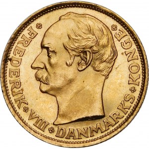 Dänemark, Friedrich VIII., 10 Kronen 1908, Kopenhagen