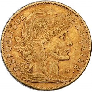 Francie, Třetí republika, 10 franků 1908, Paříž