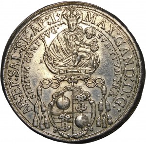 Rakúsko, Maximilian Gandolf graf Kuenburg, Thaler 1672, Salzburské arcibiskupstvo