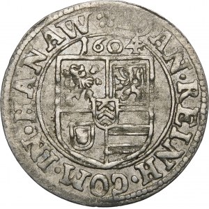 Německo, 3 krajcars 1604, Johann Reinhard, County Hanau-Lichtenberg
