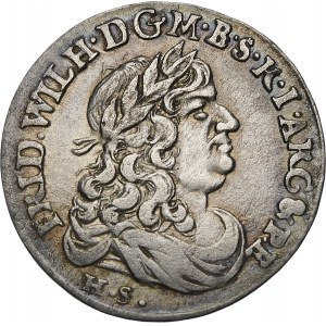 Deutschland, Brandenburg-Preußen - Friedrich Wilhelm (1640-1688), Sixpence 1679 HS, Königsberg - seltener