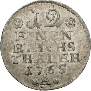 Nemecko, Prusko - Fridrich II (1740-1786), 1/12 toliarov 1765 A, Berlín