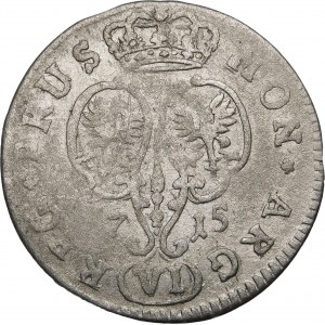 Germany, Prussia - Friedrich Wilhelm I 1713-1740, Sixth of 1715 CG, Königsberg