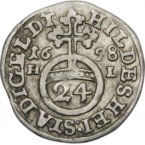 Germany, 1698 HL penny, Hildesheim