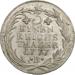 Deutschland, Preußen - Friedrich II. (1740-1786), 1/3 Taler 1777 B, Wrocław