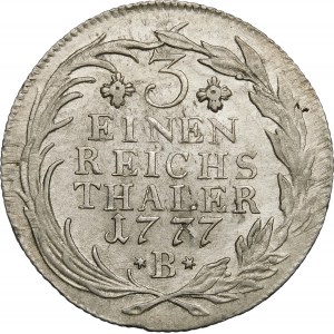Germany, Prussia - Frederick II (1740-1786), 1/3 thaler 1777 B, Breslau