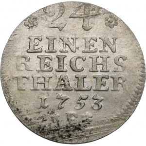Germany, Prussia - Frederick II (1740-1786), 1/24 thaler 1753 F, Magdeburg