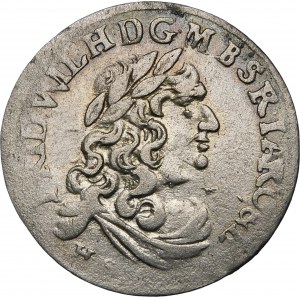 Nemecko, Brandenbursko-Prusko - Friedrich Wilhelm (1640-1688), šiesty z HS 1682, Königsberg