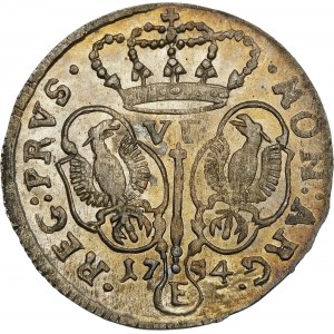 Germany, Prussia - Frederick II (1740-1786), Sixthak 1754 E, Königsberg